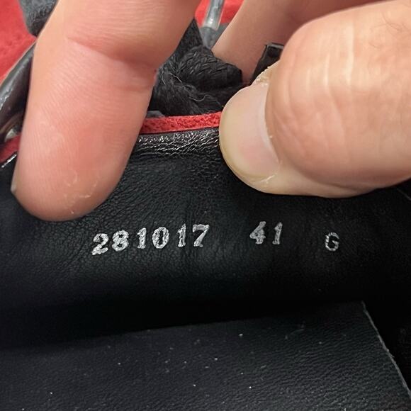 Gucci Suede DK Royal Men's Sneakers Size 8 Red Gucci Script EU 41 - Picture 9 of 10